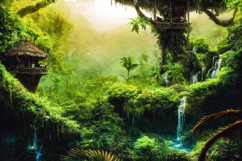 Treehouse in the jungle